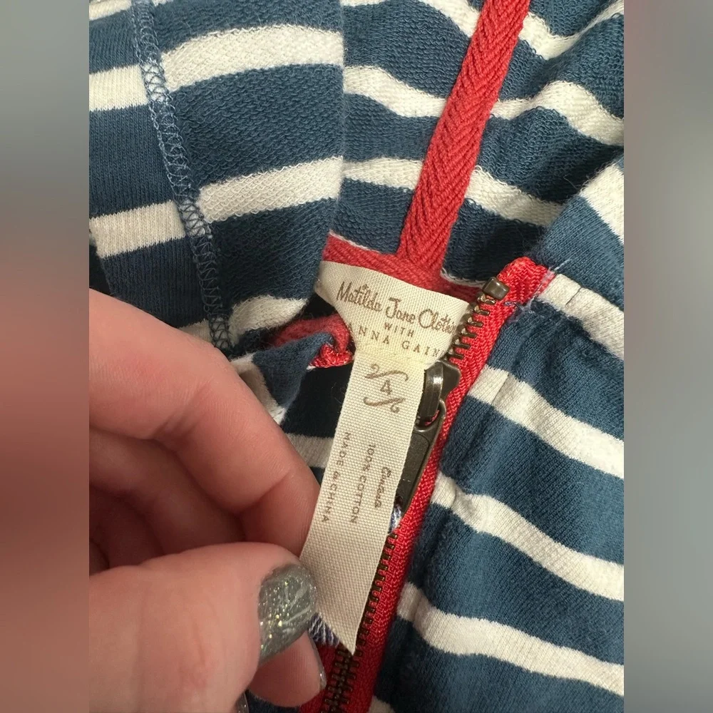 Matilda Jane Joanna Gaines Patches & Pluck Hoodie & Short Set Size 4 - Picture 4 of 5